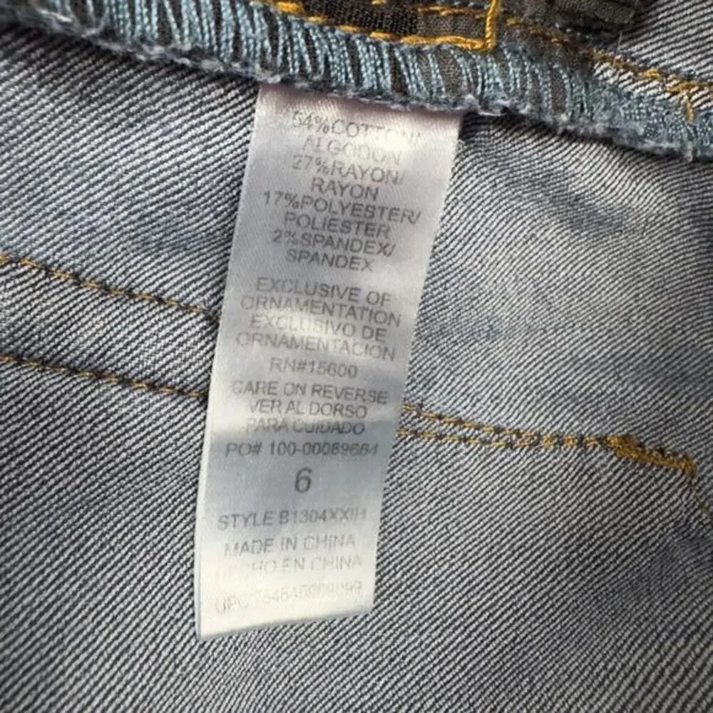 Democracy Jeans Womens‎ Size 6 Blue Skinny Mid Rise Ab Technology Stretch Denim - Picture 7 of 7